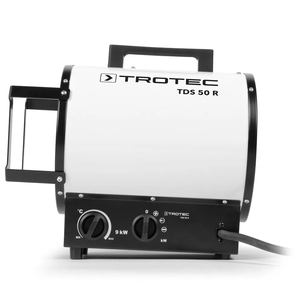 Trotec TDS 50 R - Riscaldatore elettrico, 9 kW, Bianco