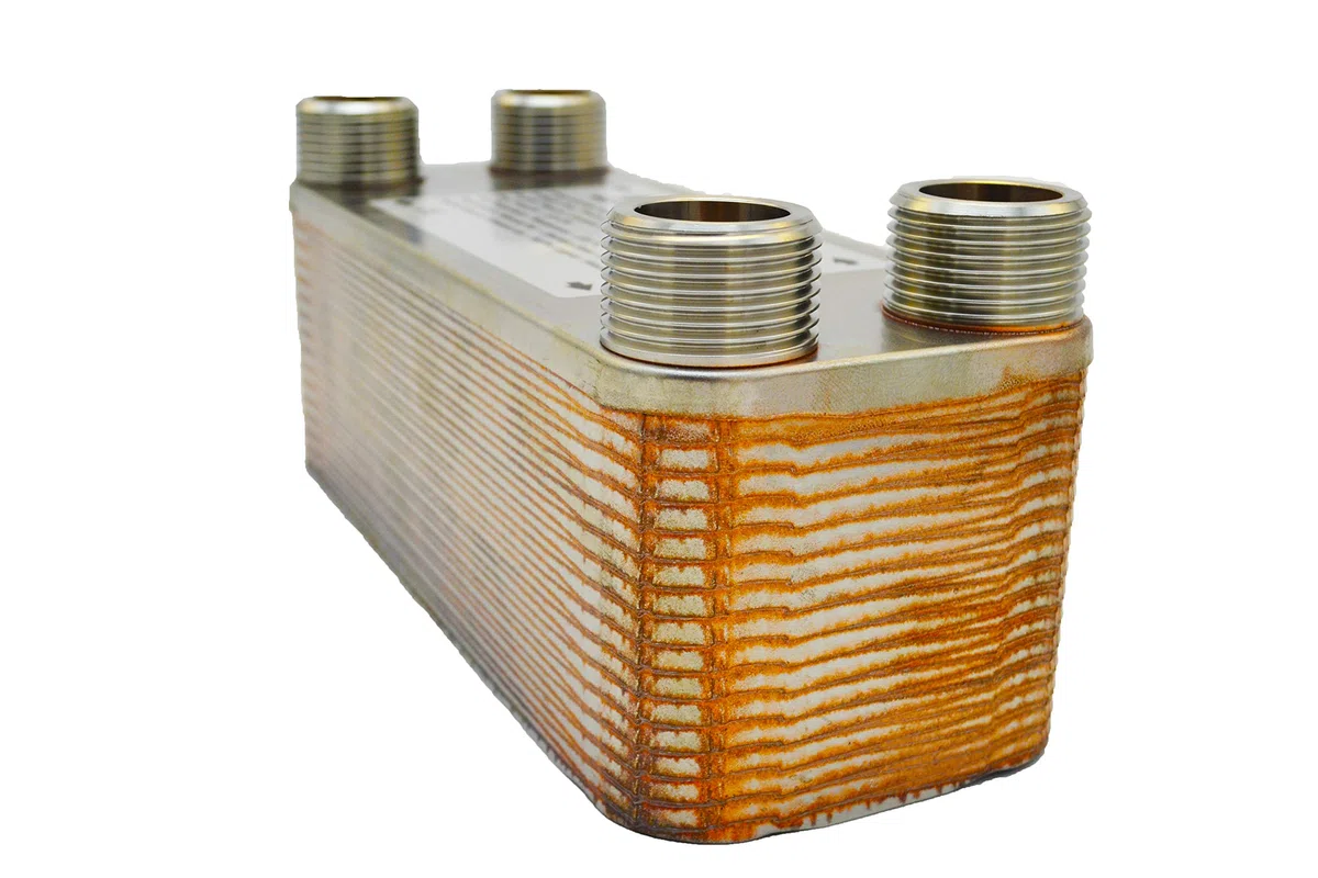 Nordic Tec Ba-12-20 - Scambiatore di calore in acciaio INOX con isolamento, 20 piastre da 45 kW 3/4"