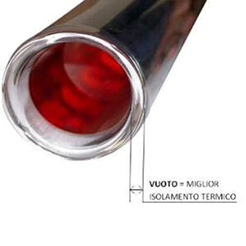 Tubo solare termico sottovuoto Ø58 mm x 1800 mm | Ricambio per pannelli solari termici | Alta efficienza – Confezione da 10 PEZZI