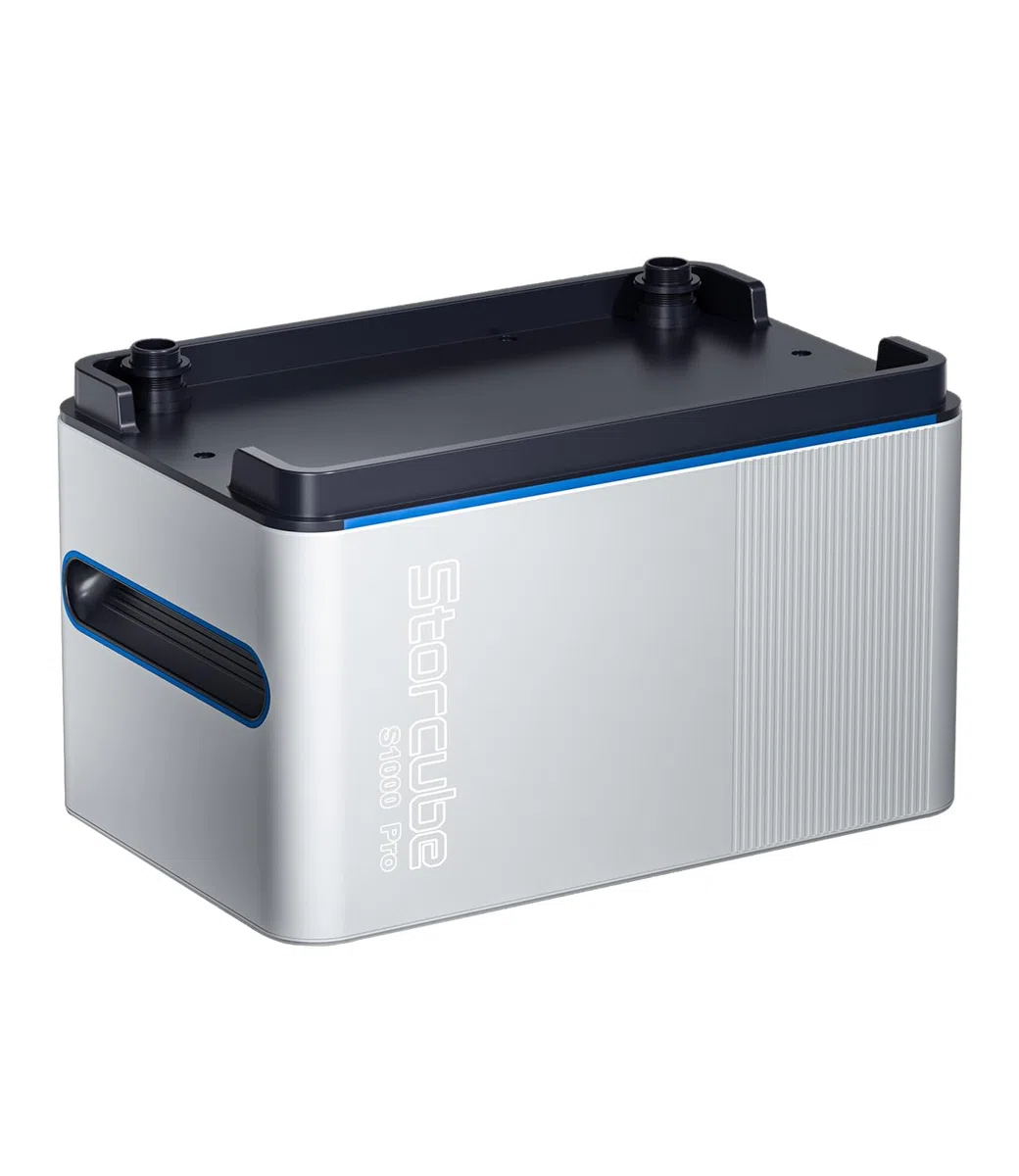 Memoria centrale elettrica da balcone S1000 Pro, 1024 Wh per centrale elettrica da balcone con ingresso solare da 1200 W, 6000 cicli di ricarica, plug & play, controllo app, utilizzabile a
