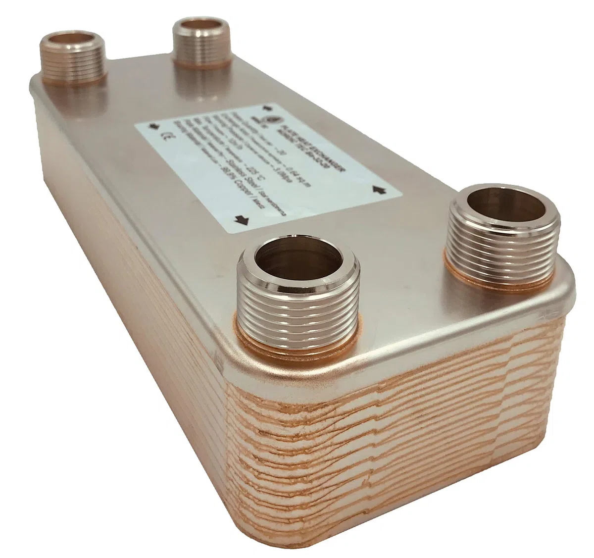 Nordic Tec Ba-32-20 - Scambiatore di calore in acciaio INOX, 20 piastre da 125 kW