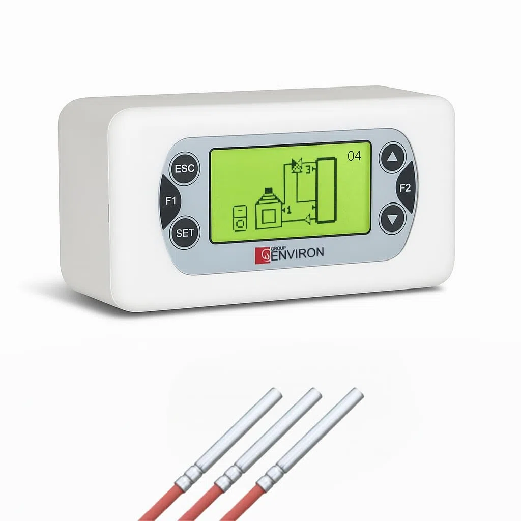 ENVIRON - CLIMA TDS503 - Regolatore differenziale di temperatura per stufe e caldaie a legna