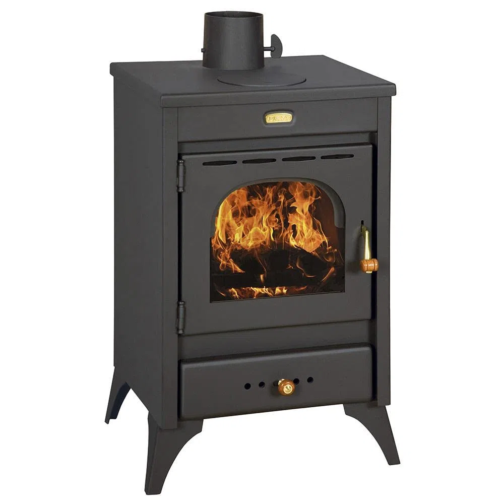 STUFA A LEGNA MODELLO KIR9/12KW, Marrone