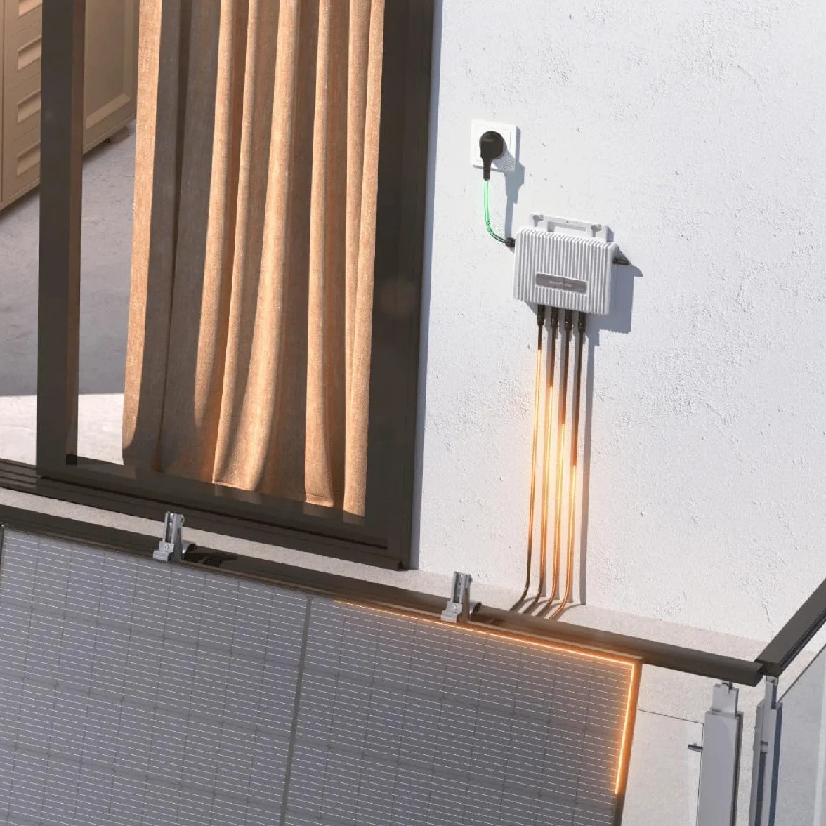 ECOFLOW Microwechselrichter STREAM Microinverter (ohne PV & AC kabel) 800 W 65 V/DC - WiFi-Kommunikation (EFSTREAMMI800W)