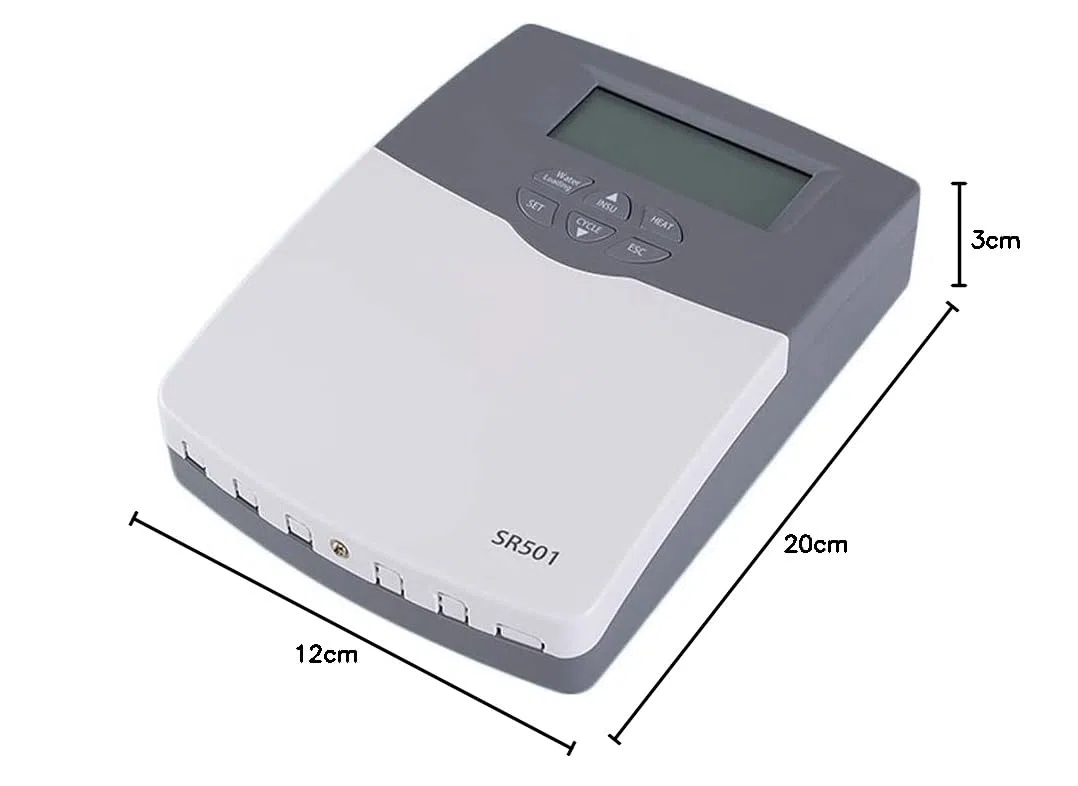FP-TECH FP-SR501 Centralina di Gestione Pannello Solare Termico Acqua Calda, Bianco