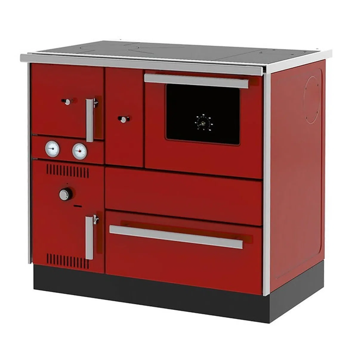 Fornello cottura a legna (7,44 kW) + Caldaia (20,1 kW) Sannover 27 kW – Bordeaux