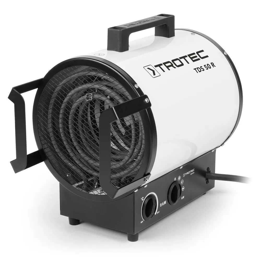 Trotec TDS 50 R - Riscaldatore elettrico, 9 kW, Bianco